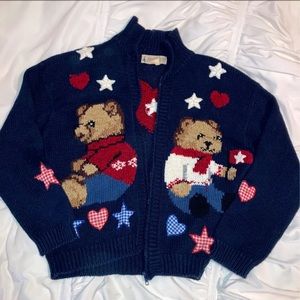 Vintage Teddy Bear Sweater